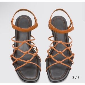 Camper Casi Myra Women's Strap Sandals Brown Size 41 US 8-8.5 Strappy